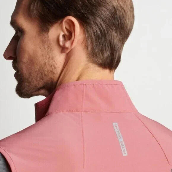 Peter Millar Flex Performance Half Zip Golf Vest Pink M, L, XL Coral Pear $200 - Picture 6 of 11